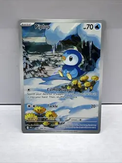 Pokemon Piplup 98/94 - Phantasmal Flames Illustration Rare - NM - Image 1