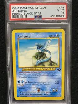 2002 Pokemon League Black Star Promo Articuno #48 PSA 9 Mint - Image 1