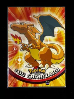 1999 Topps Pokemon Tv Animation Edition Green Logo: Charizard #6 RAW - Image 1