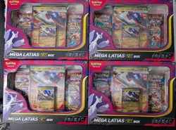 Pokemon TCG Set of 4 (16 PACKS) Mega Lugias Ex Collection Boxes Mega Evolutions - Image 1