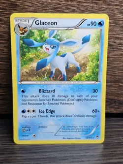 Pokemon - Glaceon - 19/111 - Non Holo Rare - XY - Furious Fists - NM - Image 1