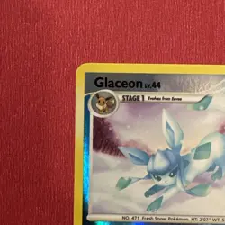 Glaceon LV.44 Reverse HOLO Majestic Dawn Pokemon TCG 5/100 LP Raw Ungraded - Image 2