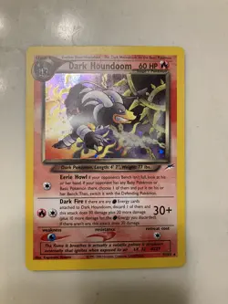 Dark Houndoom Neo Destiny 7/105 Unlimited Holo Swirl Pokemon TCG LP - Image 1