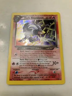 Dark Houndoom Neo Destiny 7/105 Unlimited Holo Swirl Pokemon TCG LP - Image 2