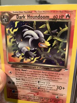 Dark Houndoom Neo Destiny 7/105 Unlimited Holo Swirl Pokemon TCG LP - Image 4
