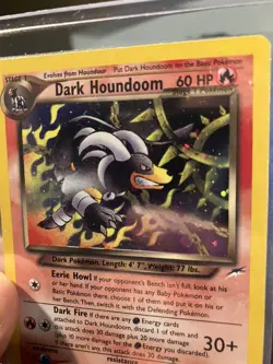 Dark Houndoom Neo Destiny 7/105 Unlimited Holo Swirl Pokemon TCG LP - Image 5