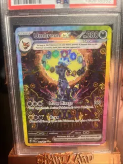 2025 POKEMON PRE EN-PRISMATIC SPECIAL ILLUSTRATION RARE #161 UMBREON EX PSA 9 - Image 2