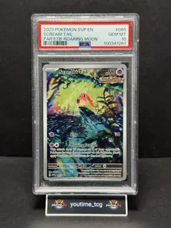 2023 Pokemon Svp En-Sv Black Star Promo Scream Tail #065 PSA 10 - Image 1