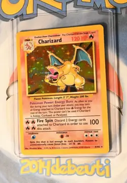 Charizard 4/102 Holo Base Set Pokemon 1999 - Near Mint - Image 1