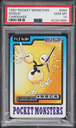 Pokemon Japanese Doduo #084 Carddass Pocket Monsters 1997 Low Pop 14 PSA 10 - Image 1