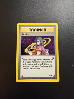 Pokemon Sabrina 20/132 Holo Trainer Gym Heroes WOTC 2000 Rare - Image 1