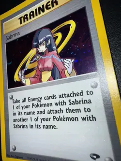 Pokemon Sabrina 20/132 Holo Trainer Gym Heroes WOTC 2000 Rare - Image 2