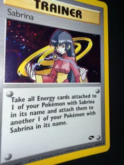 Pokemon Sabrina 20/132 Holo Trainer Gym Heroes WOTC 2000 Rare - Image 3