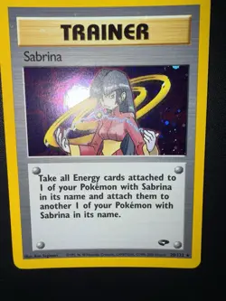 Pokemon Sabrina 20/132 Holo Trainer Gym Heroes WOTC 2000 Rare - Image 4