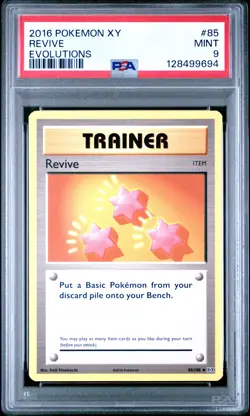 2016 POKEMON XY EVOLUTIONS #85 REVIVE PSA 9 - Image 1