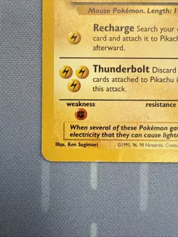 Pikachu #4 Black Star Promo Wizards WB Pokemon Movie Promo Vintage 1999! - Image 5