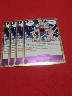 Gear Two Playset - OP11-080 x4 - A Fist of Divine Speed - One Piece TCG - Image 1
