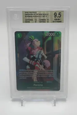 Perona (Alt Art) OP09-034 Emperors in the New World One Piece Beckett 9.5 - Image 2