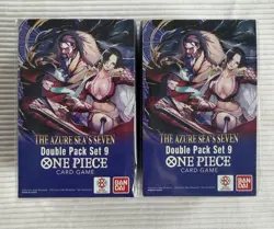 One Piece TCG Double Pack Set 9 The Azure Sea’s Seven Booster Bundles Set Of 2 - Image 1