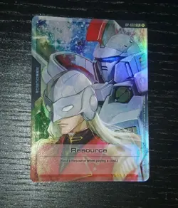 New 2025 Sdcc Exclusive Gundam TCG Resource Card Zechs Merquise RP-002 Foil Card - Image 1