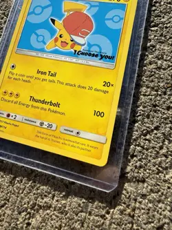 Ash's Pikachu SM114 - I Choose You Stamped Black Star Promo Pokemon TCG Card - Image 3