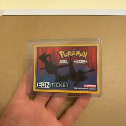Pokemon Eon Ticket Ruby Sapphire GBA E-Reader Card 2003 AUTHENTIC - Image 1