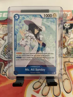 Ms. All Sunday (Promotion Pack 2023) OP01-079 One Piece Promotion Cards Regular - Image 1