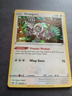 Oranguru 148/202 - Sword & Shield - Holo - Pokemon TCG Card - NM - Image 2