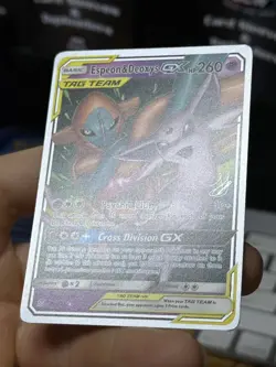 Espeon & Deoxys GX 72/236 Unified Minds 2019 WORLD CHAMPIONSHIP Pokemon Card TCG - Image 5