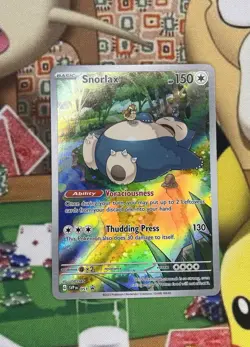 Pokemon TCG Snorlax 151 Scarlet Violet Promo Card Near Mint Condition - Image 1