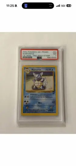 Lot Of 7 POKEMON GAME PROMO Trading Card WARTORTLE #63/130 WIZARD GOLD STAMP PSA - Image 2