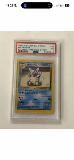 Lot Of 7 POKEMON GAME PROMO Trading Card WARTORTLE #63/130 WIZARD GOLD STAMP PSA - Image 3