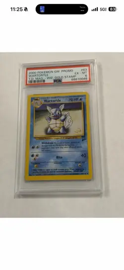 Lot Of 7 POKEMON GAME PROMO Trading Card WARTORTLE #63/130 WIZARD GOLD STAMP PSA - Image 4
