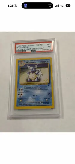 Lot Of 7 POKEMON GAME PROMO Trading Card WARTORTLE #63/130 WIZARD GOLD STAMP PSA - Image 5