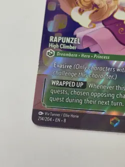 Disney Lorcana Rapunzel High Climber Enchanted Card #214/204 Reign of Jafar NM - Image 5