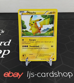 Pikachu Black & White 115/114 Holo Secret Rare MP Pokemon Card T1 - Image 1