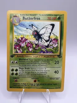 Butterfree 33/64 Jungle 1st Edition Uncommon Pokemon Card WOTC Kagemaru Himeno - Image 1