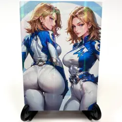 Sue Storm Sexy Anime Waifu Girl Doujin Lewd Goddess Story Holographic Art Card - Image 2