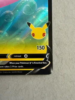 Pokemon TCG 2021 Celebrations Surfing Pikachu v Holo Rare Card 008/025 NM - Image 5