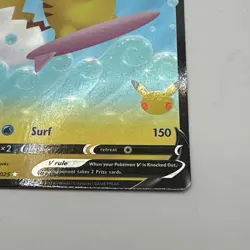 Pokemon TCG Surfing Pikachu v Ultra Rare Holo Card 008/025 Celebrations - Image 4