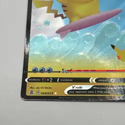 Pokemon TCG Surfing Pikachu v Ultra Rare Holo Card 008/025 Celebrations - Image 5
