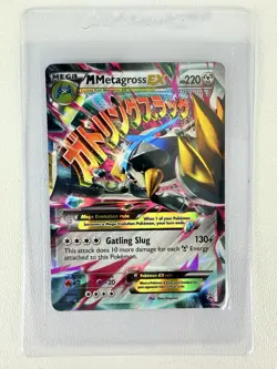 Pokemon TCG M Metagross EX Black Star Promo Card XY35 Ultra Rare 2014 - Image 1