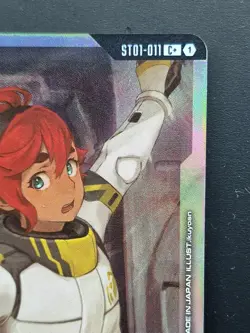 Suletta Mercury (C+) ST01-011 Alt Art Parallel Foil Texture Gundam Card Game - Image 3