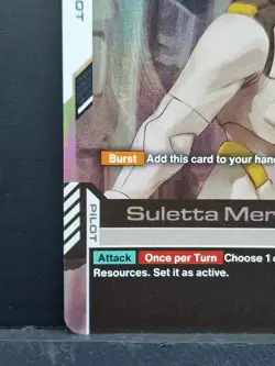 Suletta Mercury (C+) ST01-011 Alt Art Parallel Foil Texture Gundam Card Game - Image 5