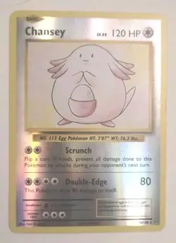Chansey Lv.55 120HP 2016 Reverse Holo Pokemon Card No 70/108 - Image 1