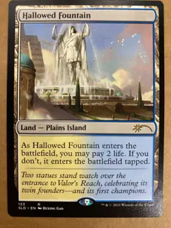 MTG 1x Hallowed Fountain # 123 Secret Lair Drop Magic the Gathering Card x1 NM - Image 1