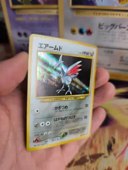 Pokemon Karte Card Panzaeron Skarmory Neo Genesis Holo Wotc japanese Exc Swirl - Image 3