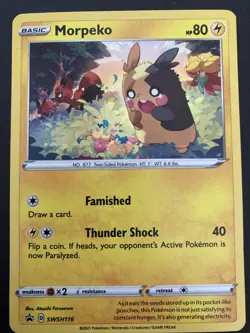 Morpeko Holo - SWSH116 - Black Star Promo - Pokemon Card - Image 1