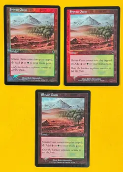MTG SHIVAN OASIS (Foil) (x3) Invasion (OldManMTG 011-782) - Image 1