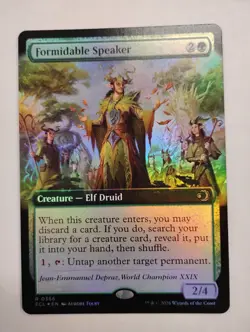 Formidable Speaker (Extended Art) Lorwyn Eclipsed Foil - Image 1